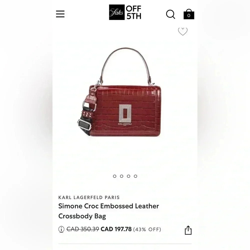 🤩Authentic Karl Lagerfeld Leather Bag Brand New 🤩 - Picture 5 of 11